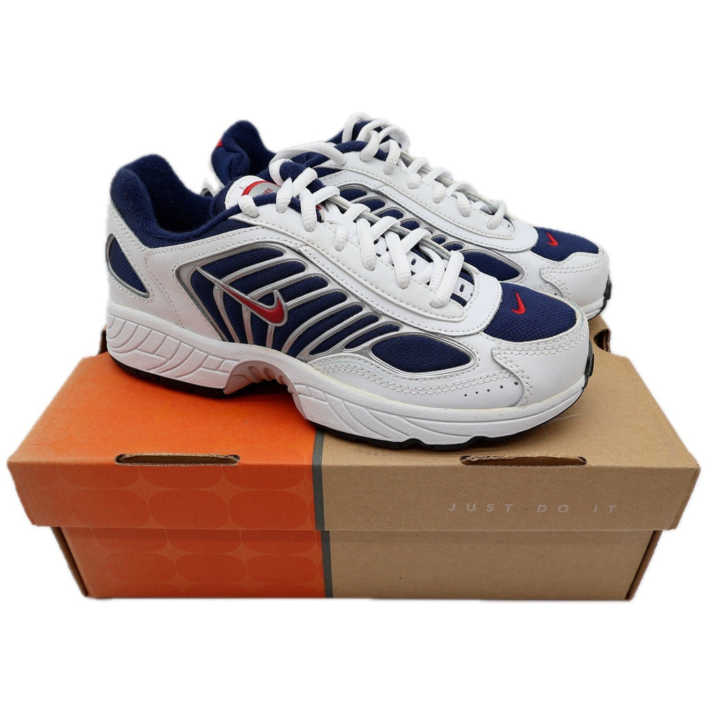 Nike Attest VII GS Kids Size 4.5Y Vintage 2006 White Navy Red 312981-161 New - take2supply