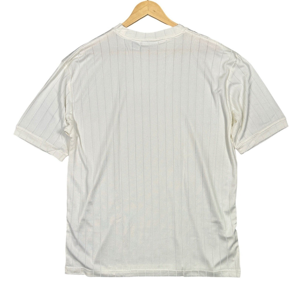 IRVINE PARK Men's White Vertical Stripe Crew Neck T Shirt XL - take2supply