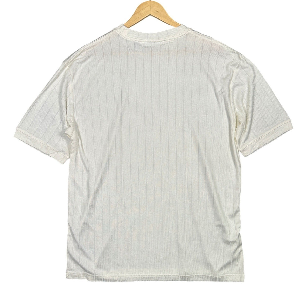 IRVINE PARK Men's White Vertical Stripe Crew Neck T Shirt XL - take2supply