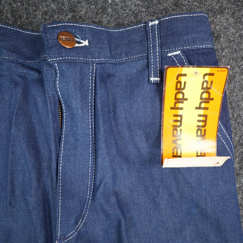 Lady Maverick Vintage Jeans Women 8 26 Deadstock Blue High Waist Straight USA - take2supply