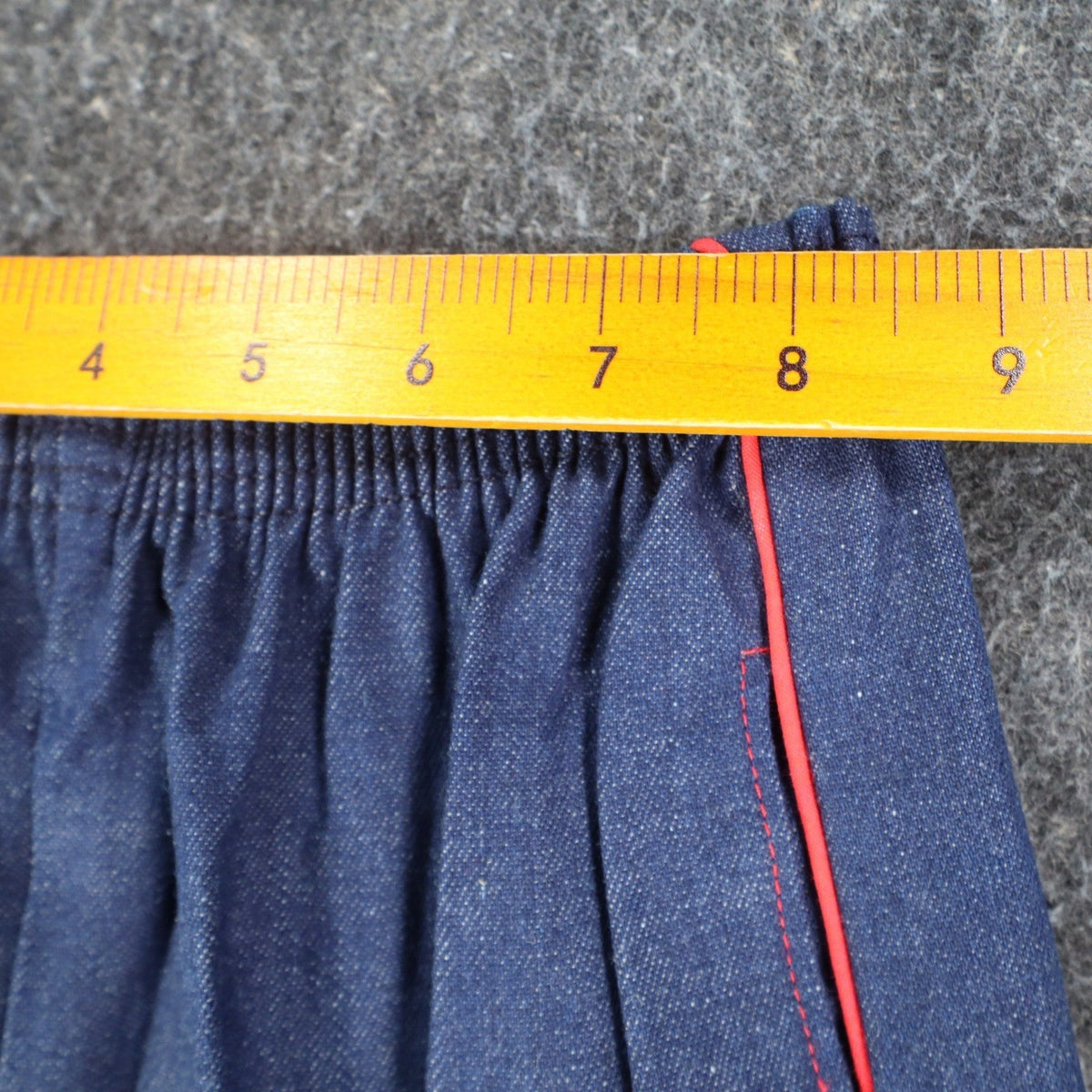 Young Maverick Vintage Girls 7 Blue Red Stripe Flare Jeans NWT - take2supply