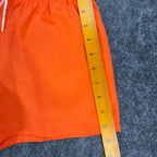 Fruit of the Loom Vintage 70s Gym Shorts Boys XS Orange Cotton NWT - take2supply