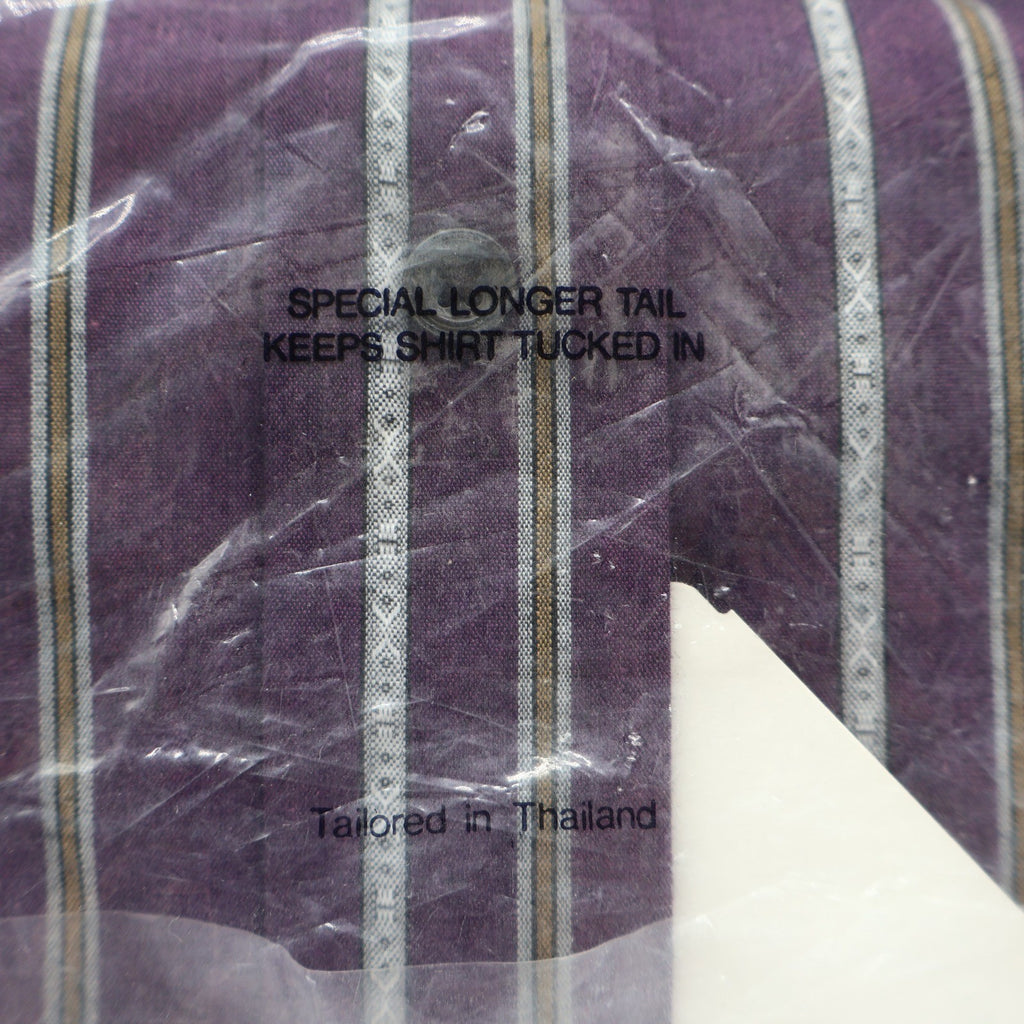 Van Heusen Editions Dress Shirt Mens 16.5 34/35 Purple Geometric Stripe New - take2supply