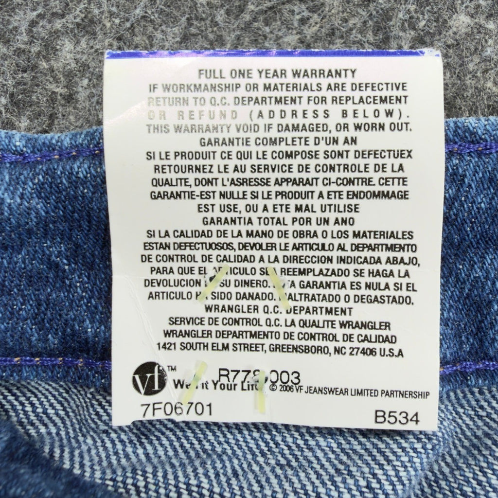 Wrangler Y2K Cowboy Cut Boot Cut Jeans Womens 7/8x32 Blue Denim NWT - take2supply