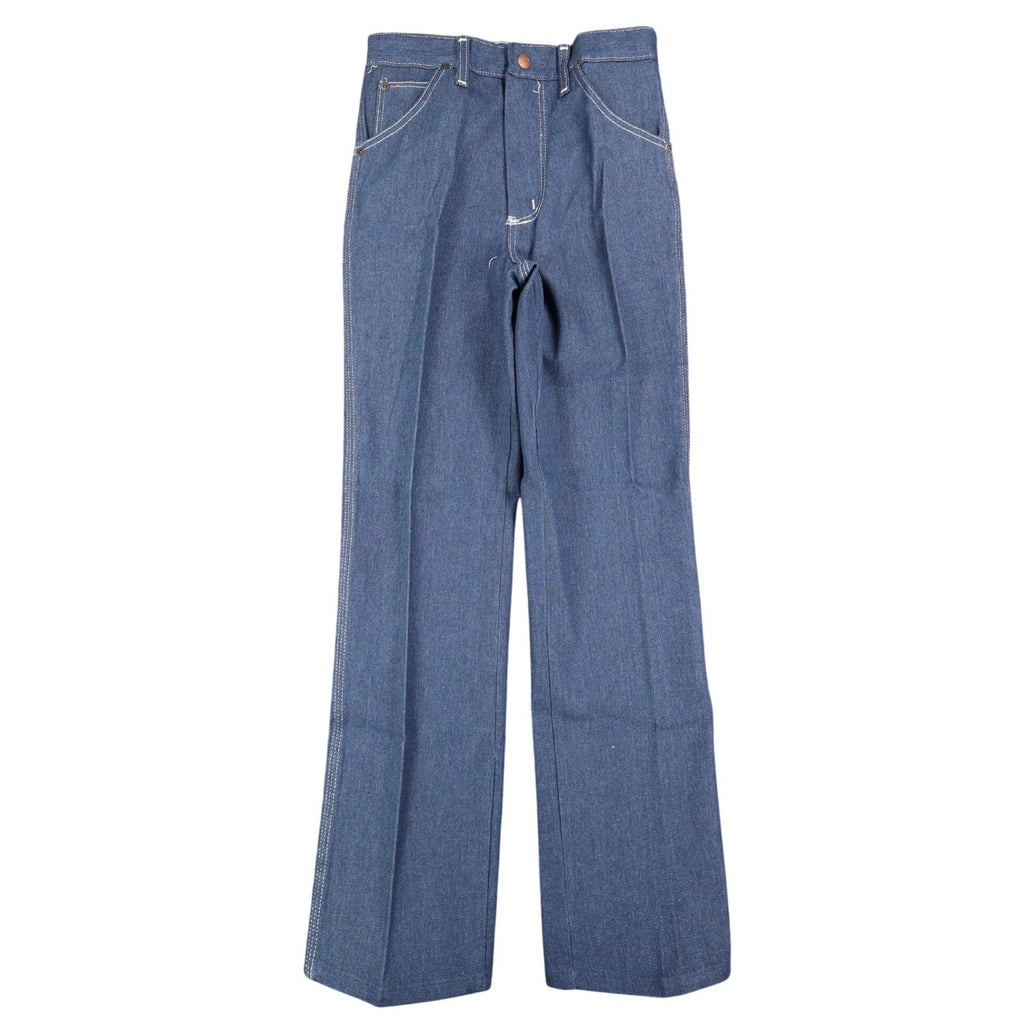 Maverick Straight Leg Jeans Boys 14 Regular Vintage 70s Blue Deadstock USA Made - take2supply
