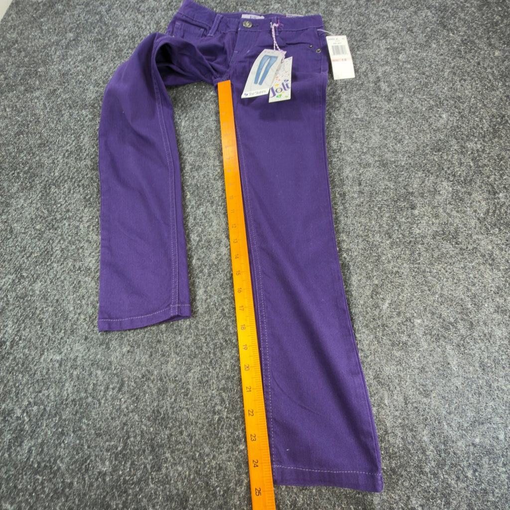 Jolt Y2K Skinny Jeans Girls Size 10 Purple Cotton Embellished NWT - take2supply