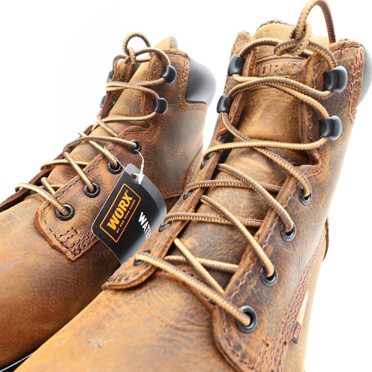 WORX by Red Wing 5606 Steel Toe Work Boots Mens 9 Brown Leather New Box - take2supply