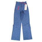 Young Maverick Automaticks Jeans Girls 12 Slim Blue Red Flare USA Deadstock NWT - take2supply