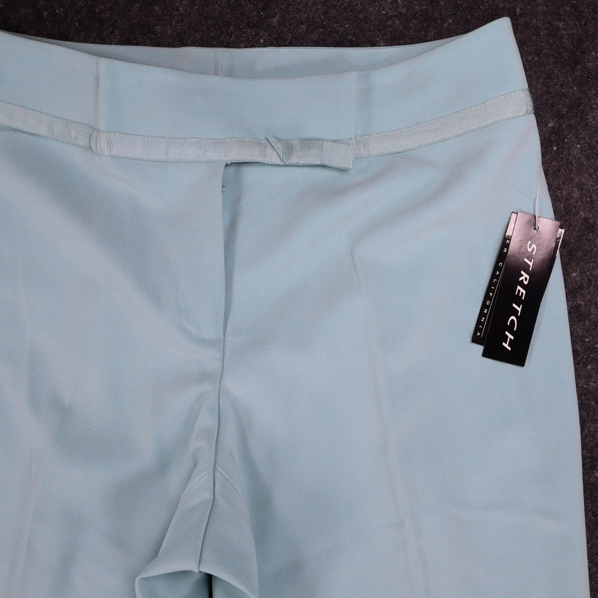 AGB Byer California Dress Pants Womens 10 Y2K Aqua Blue Stretch Wide Leg Flare - take2supply