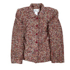 N Touch Womens Size 10 2pc Skirt Suit Set Berry Chenille Jacket & Midi Skirt NEW - take2supply