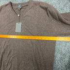 F/X Fusion V-Neck Sweater Mens XL Brown Heather Cotton Blend NWT - take2supply