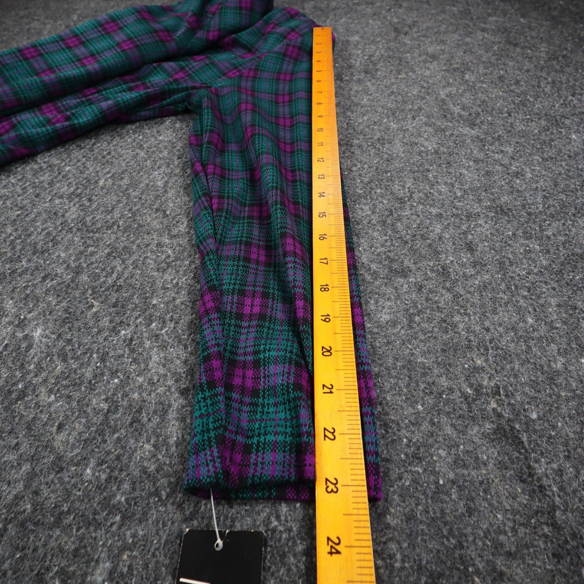 My Michelle Plaid Dress Womens 13/14 Vintage 90s Purple Green Long Sleeve Mini - take2supply
