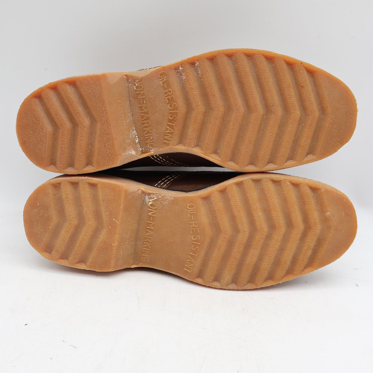 Cedar Crest Service Shoes Mens 6.5 Brown Leather Vintage Moc Toe Oxford Work - take2supply