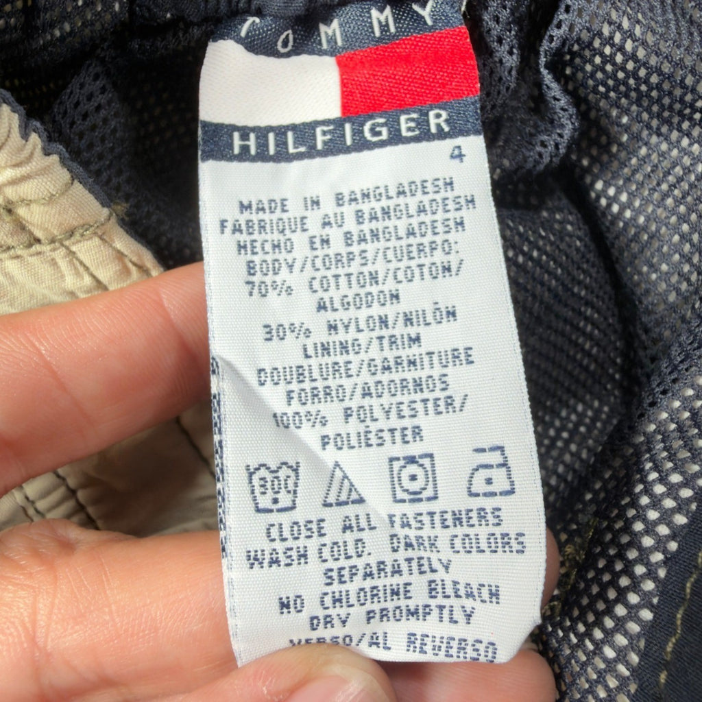 Tommy Hilfiger Y2K Cargo Shorts Boys 4 Tan Cotton Nylon NWT - take2supply