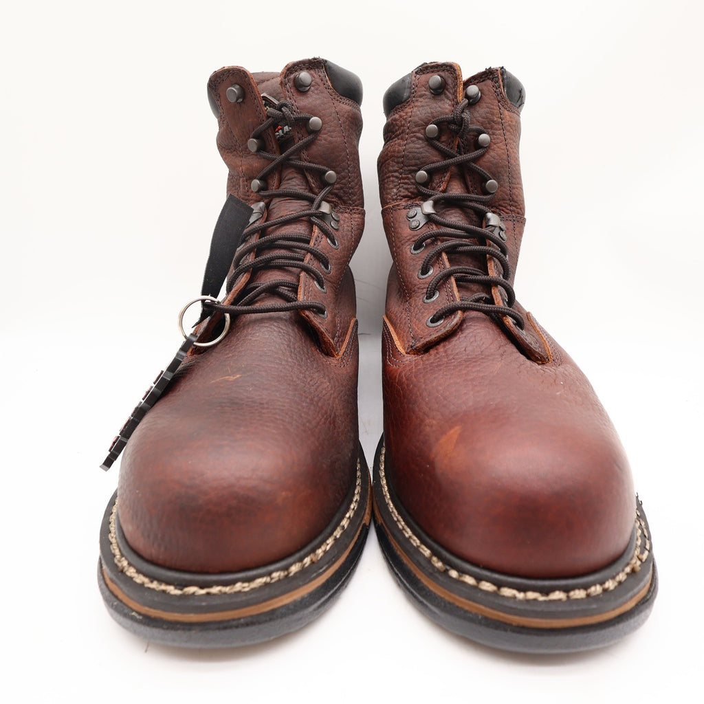 Rocky IronClad Steel Toe Work Boots Mens 12W Brown Leather Waterproof NWT - take2supply