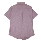 Dee Cee Striped Button Down Shirt Womens 7/8 Vintage Red White Short Sleeve USA - take2supply
