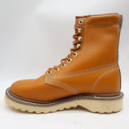 Walker Vintage 80s Work Boots Mens 3 E Tan Leather Deadstock New - take2supply