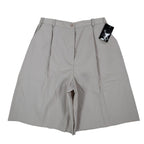 Southern Lady Culottes Women 14 Vintage 90s Khaki Pleated Wide Leg Shorts NWT - take2supply