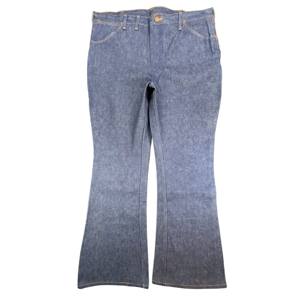Wrangler Vintage 70s Flare Jeans Mens 40x32 No-Fault USA Made NOS NWT - take2supply