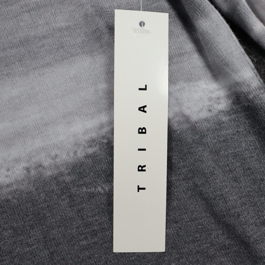 Tribal Long Sleeve Top Womens Small Cream Grey Abstract Stripe Knit 26850-2281 - take2supply