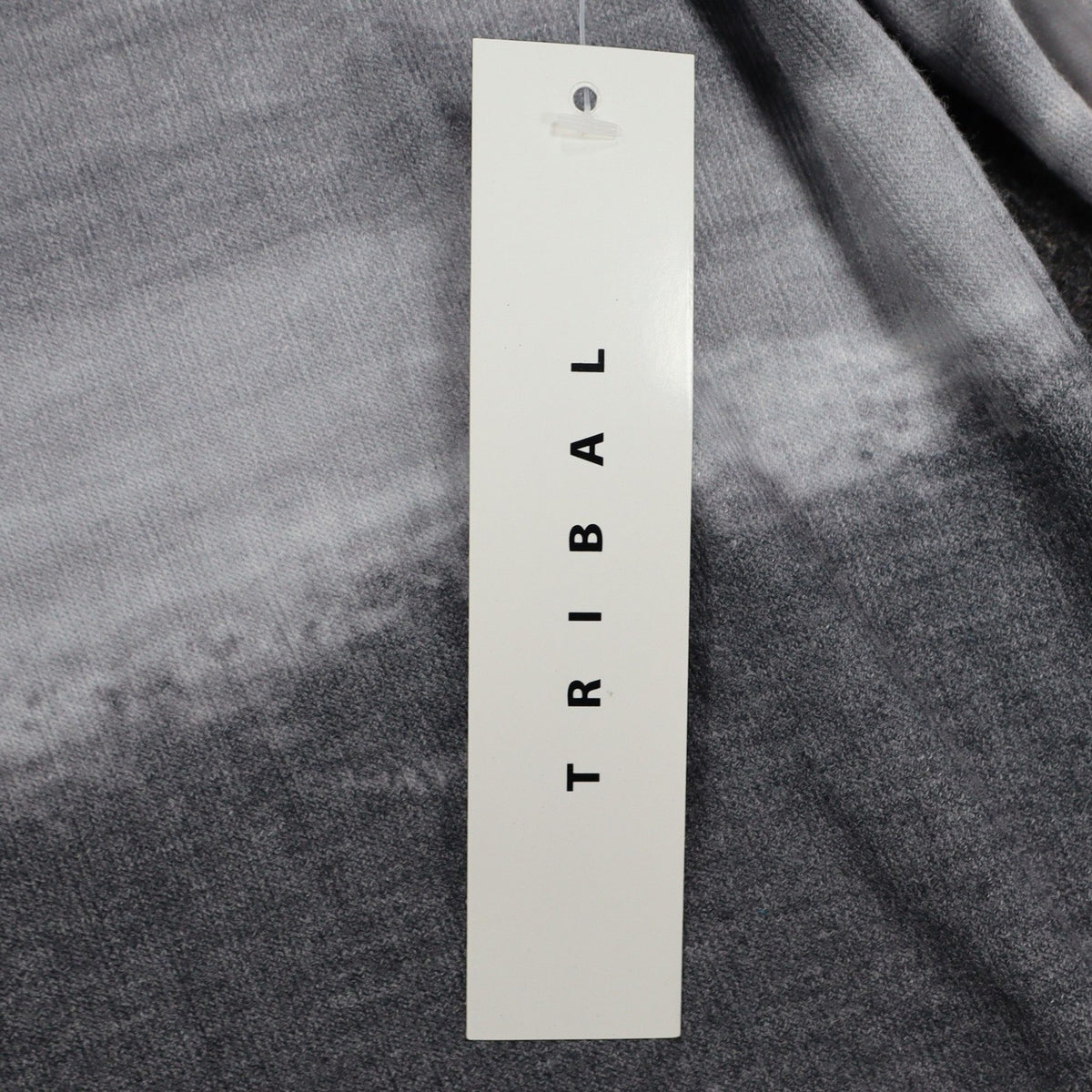 Tribal Long Sleeve Top Womens Small Cream Grey Abstract Stripe Knit 26850-2281 - take2supply