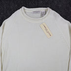 Carolyn Taylor Sweater Womens Small Cream Mock Neck Raglan Knit Top NWT - take2supply