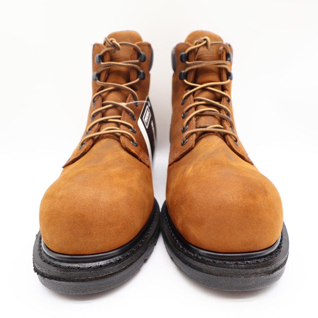 Worx 5606 Steel Toe Work Boots Mens 8.5 Brown Leather Waterproof NWT - take2supply