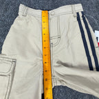 Tommy Hilfiger Y2K Cargo Shorts Boys 7 Tan Cotton Nylon NWT - take2supply