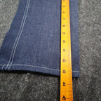 Key Jeans Vintage Womens 27 L Blue Red Embroidered Flare Jeans NWT - take2supply