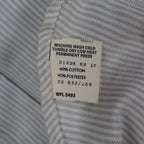 Dee Cee Short Sleeve Button Up Womens 14 Vintage Gray Striped Made in USA Shirt - take2supply
