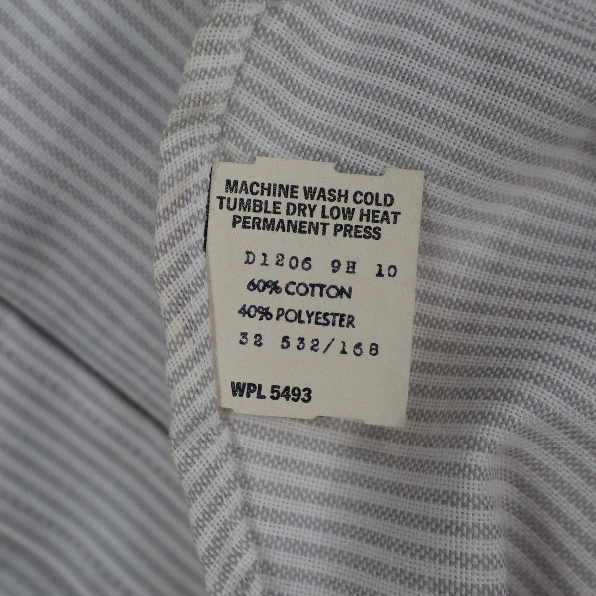 Dee Cee Short Sleeve Button Up Womens 14 Vintage Gray Striped Made in USA Shirt - take2supply