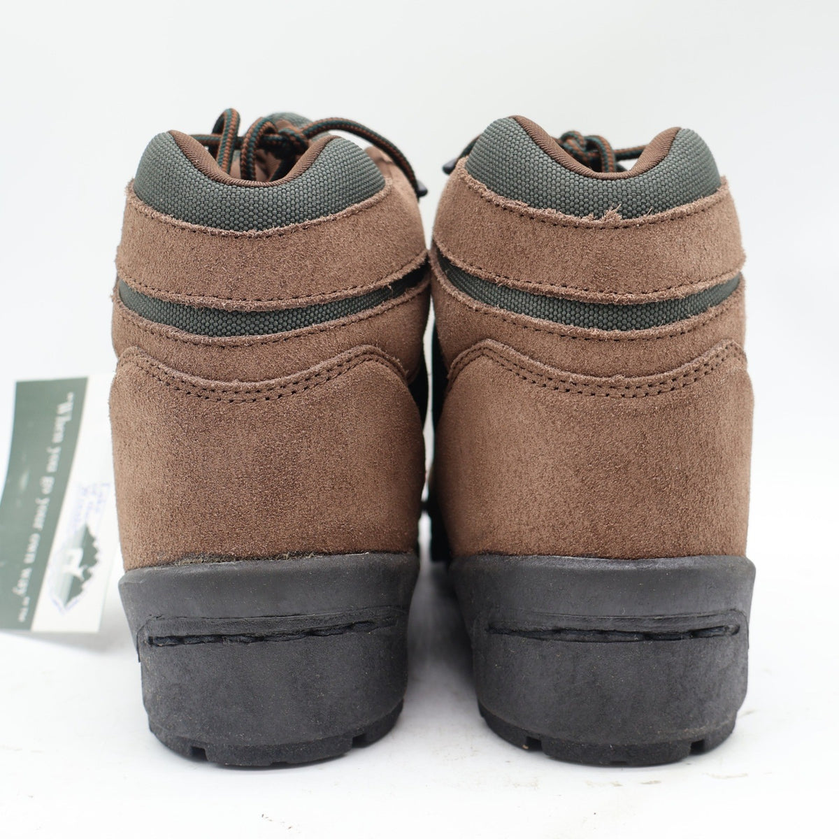 Lake of the Woods Hiking Boots Mens 12M Vintage Brown Suede Canvas Trail Shoes - take2supply