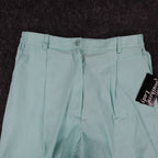 Aqua Southern Lady pleated shorts, front waistband and pleats