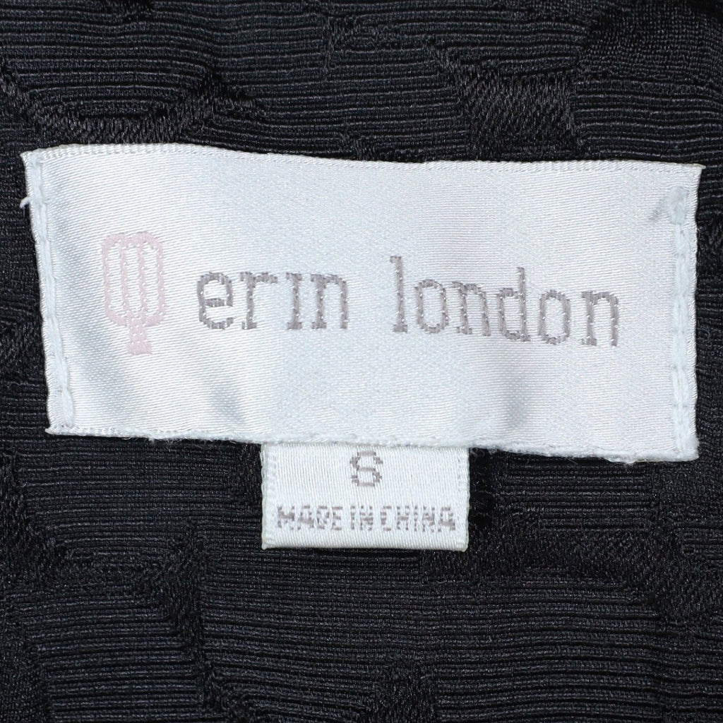 Erin London Blazer Women Size S Black Textured Jacquard Open Front Jacket New - take2supply
