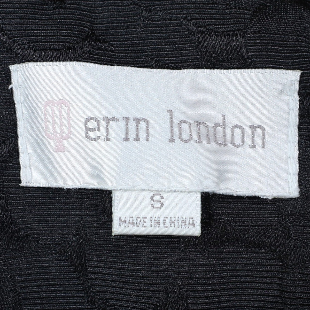 Erin London Blazer Women Size S Black Textured Jacquard Open Front Jacket New - take2supply