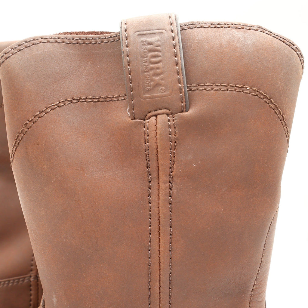Worx Red Wing 5701 Steel Toe Work Boots Mens 7.5 Brown Leather New Deadstock - take2supply