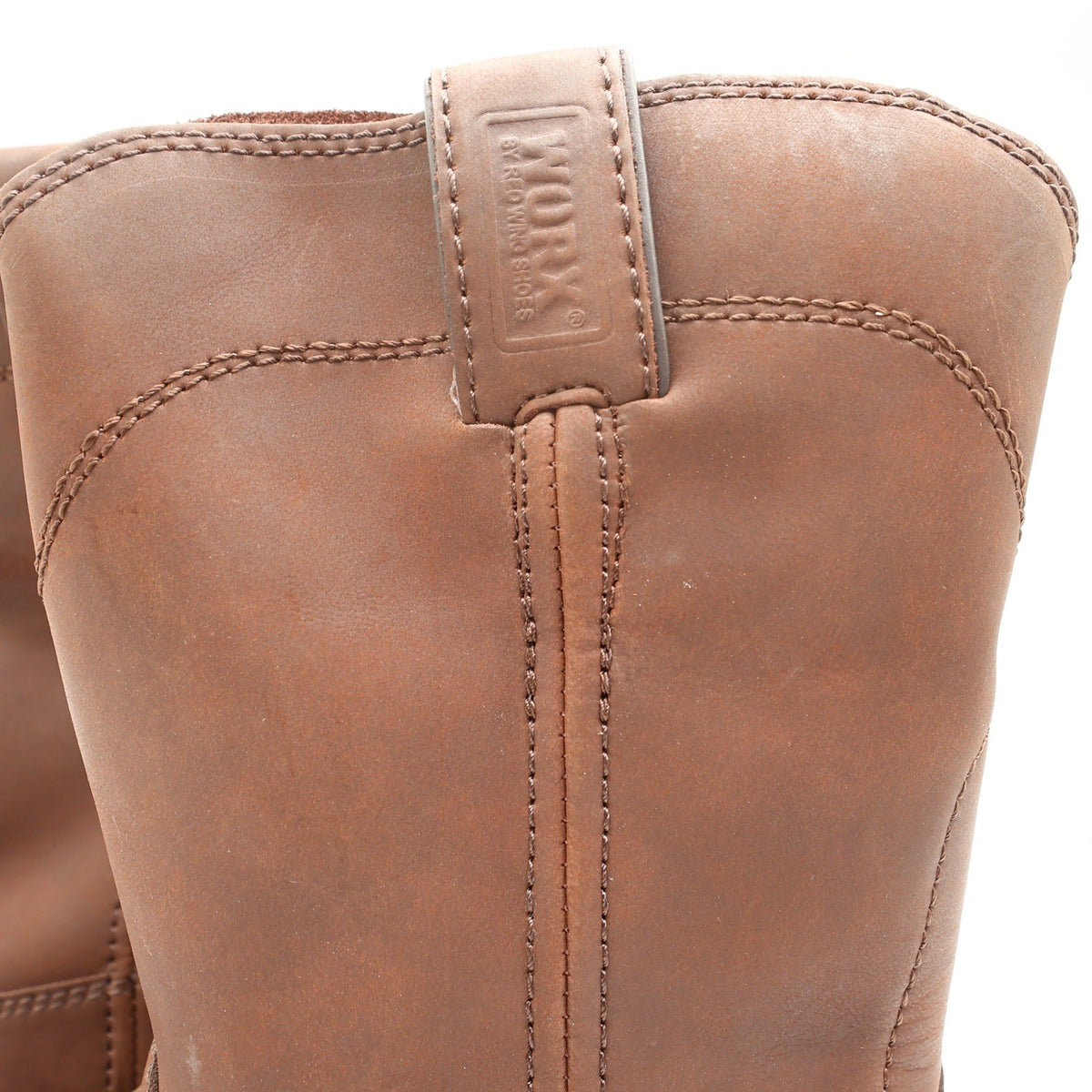 Worx Red Wing 5701 Steel Toe Work Boots Mens 7.5 Brown Leather New Deadstock - take2supply