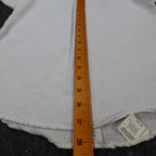 Dee Cee Striped Button Up Shirt Womens 9/10 Vintage 80s Gray Cotton Blend USA - take2supply
