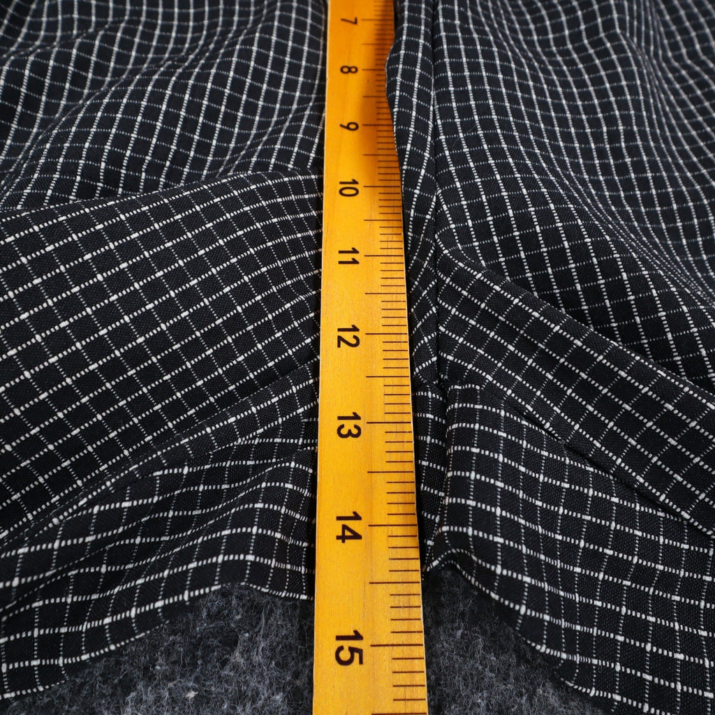Southern Lady Pants Womens M Black White Windowpane Pull On NWT NOS - take2supply