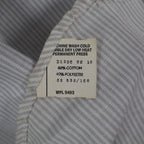 Dee Cee Striped Button Up Shirt Womens 9/10 Vintage 80s Gray Cotton Blend USA - take2supply