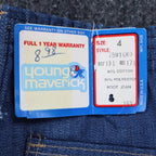 Young Maverick Boot Jean Kids 4 Vintage 70s Blue Denim Deadstock USA 75M16WD - take2supply