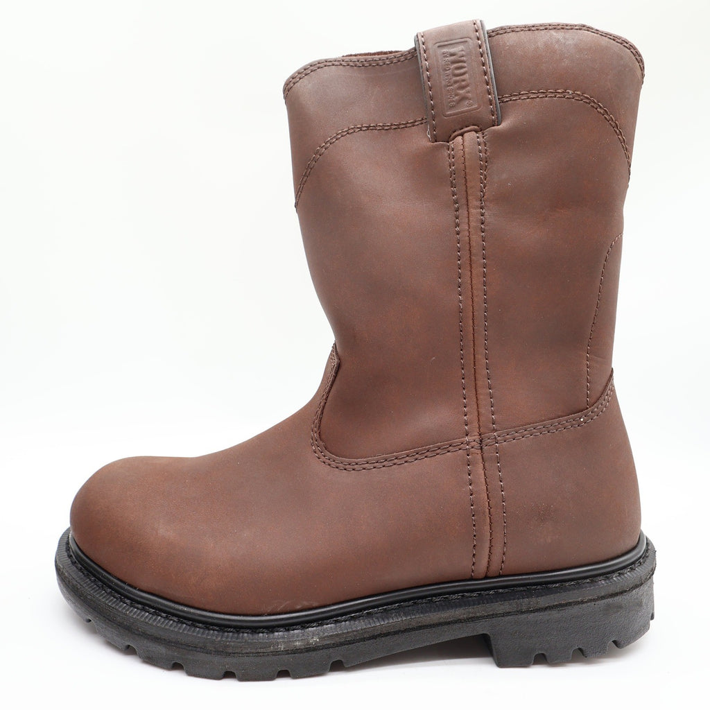 Worx Red Wing 5701 Steel Toe Work Boots Mens 7.5 Brown Leather New Deadstock - take2supply