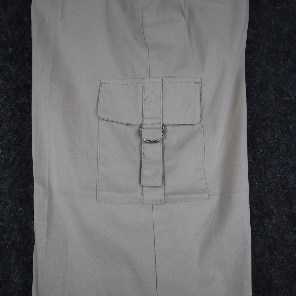 Company Collection Cargo Pants Womens 12 Beige Cotton Stretch Straight Leg NWT - take2supply