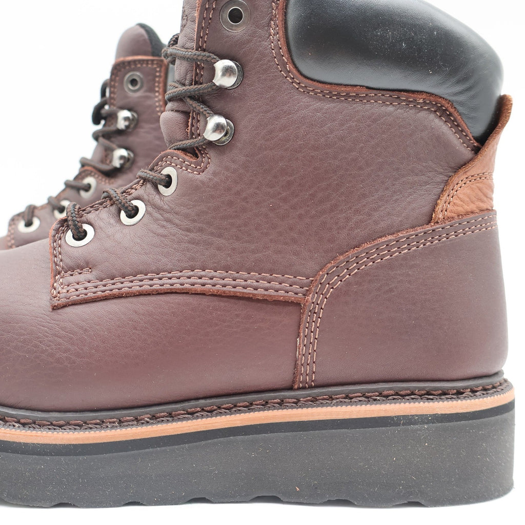 Golden Retriever Work Boots Mens 9 Waterproof Brown Leather 6" Wedge Sole 2901 - take2supply