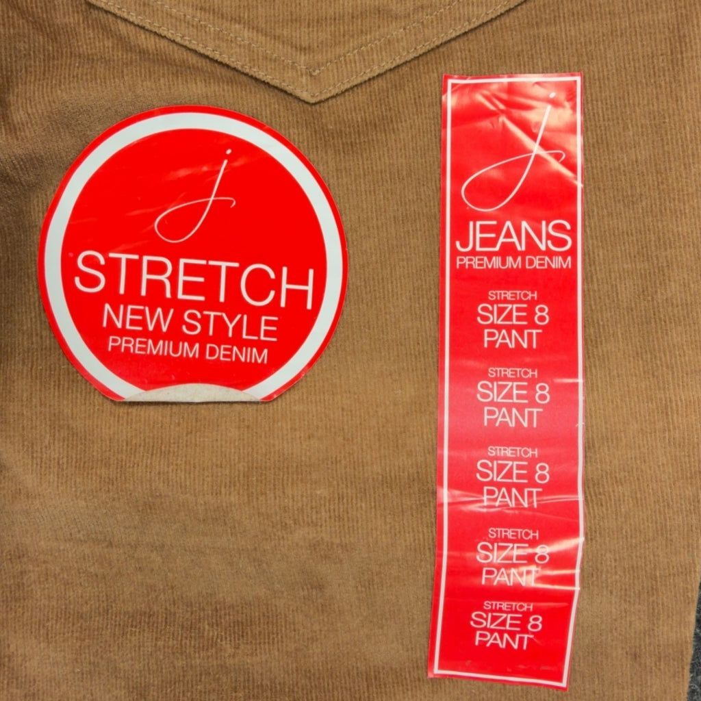 J. Jeans Corduroy Flare Pants Womens 8 Camel Tan Stretch Bootcut NWT C486 - take2supply