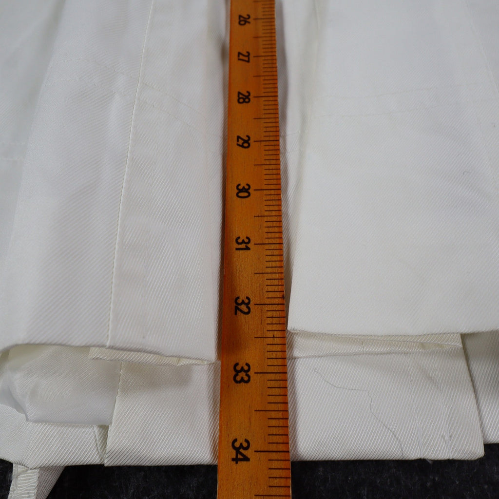 Takara Trench Coat Womens L White Belted Double Breasted Smocked NOS NWT - take2supply