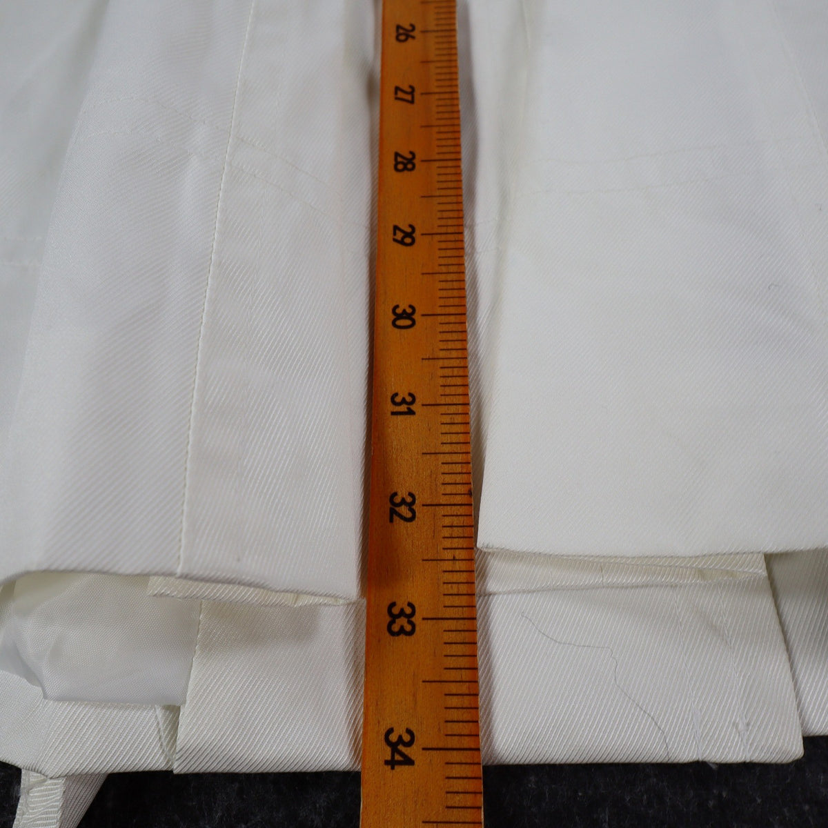 Takara Trench Coat Womens L White Belted Double Breasted Smocked NOS NWT - take2supply
