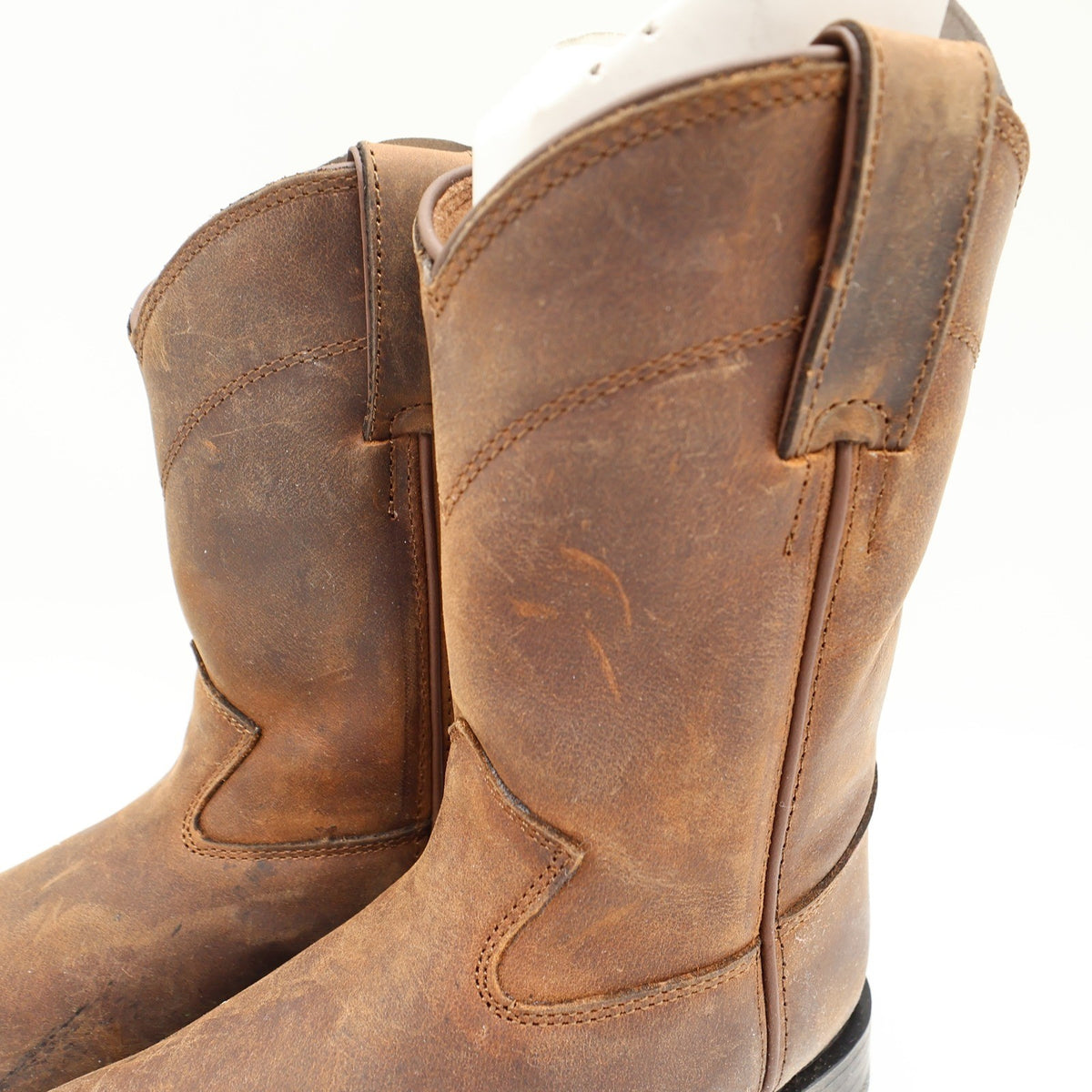 Justin Kids Western Boots 11.5 D Brown Leather 3410C NWT Deadstock New - take2supply