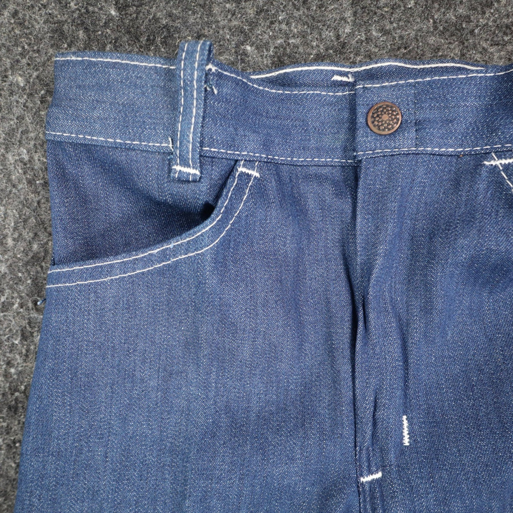 Clinchers Vintage Girls 10 Regular Blue Cotton Flare Jeans NWT USA - take2supply