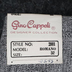 Gino Cappeli Trousers Mens 32 Vintage 90s Gray Pleated Romano Dress Pants NEW - take2supply